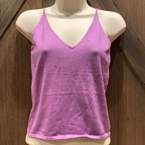 pretty Ann Taylor v neck silk cami style top